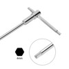 Unique Bargains CR-V Steel Fast-Spinning Adjustable Sliding T-Handle Hex Key Wrench - 4 of 4
