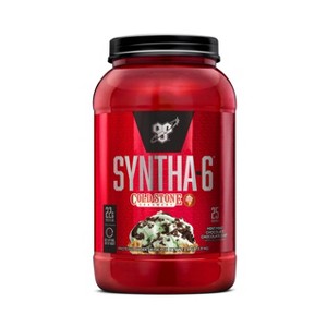 BSN Syntha-6 Whey Protein Powder, Cold Stone Creamery, Mint Mint Chocolate Chocolate Chip, Micellar Casein, Milk Protein Isolate Powder, 25 Servings - 1 of 4