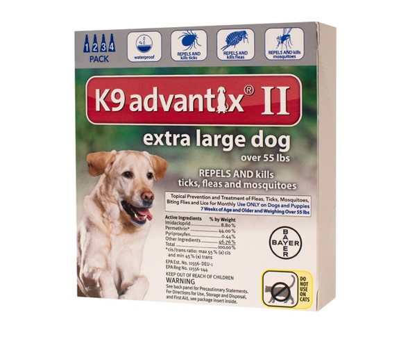 K9 Advantix II Pet Insect Treatment for Dogs - XL Dogs - 4ct