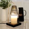 One Design Home Candle Warmer Smoke Ribbed Glass Shade - 3 of 3