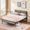 VECELO Bed Frame with Wooden Headboard, Heavy-Duty Platform Bed - 2 of 4
