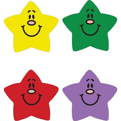 Cheerful Smile Face Star Stickers