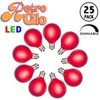 Novelty Lights 25 Pack RetroGlo G40 LED Filament Bulbs, E12/C7 Candelabra Base Outdoor String Light Replacement Bulbs - 4 of 4