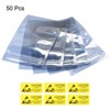 Unique Bargains Antistatic Resealable Durable Shielding Hard Drive Bag with Labels 50 Pcs - 3 of 3