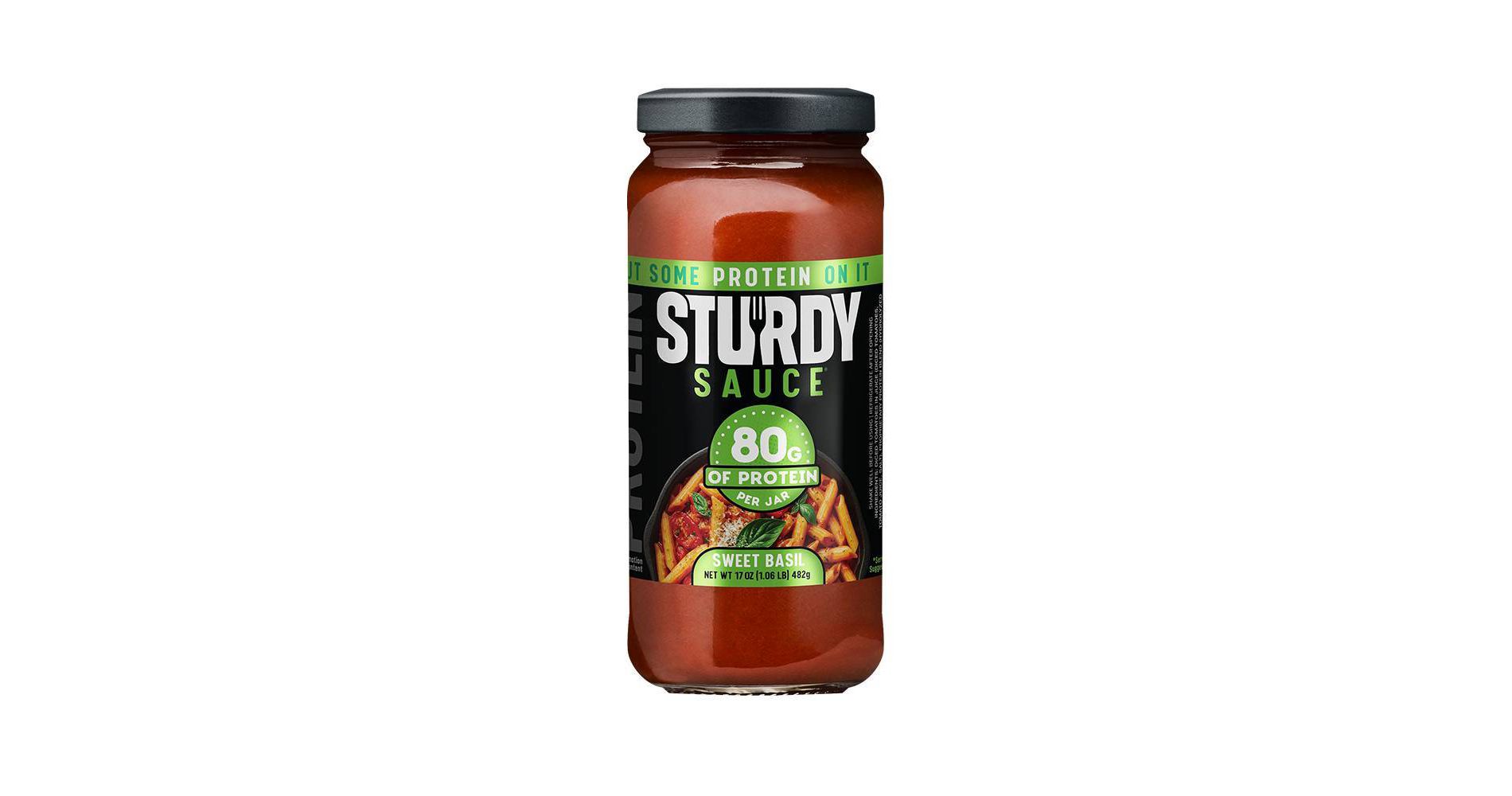 Sturdy Sauce High Protein Sweet Basil Pasta Sauce - 17oz