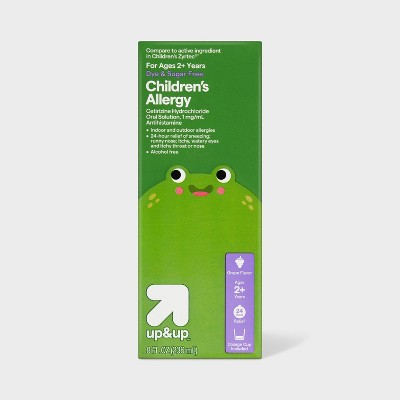 Children's Cetirizine Hydrochloride Allergy Relief Liquid - Grape - 8 fl oz - up&up™