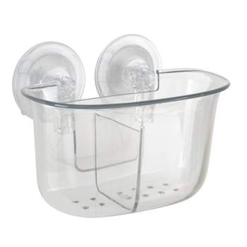 Corner Plastic Shower Caddy Suction Cups Heavy Duty Bathroom - Temu