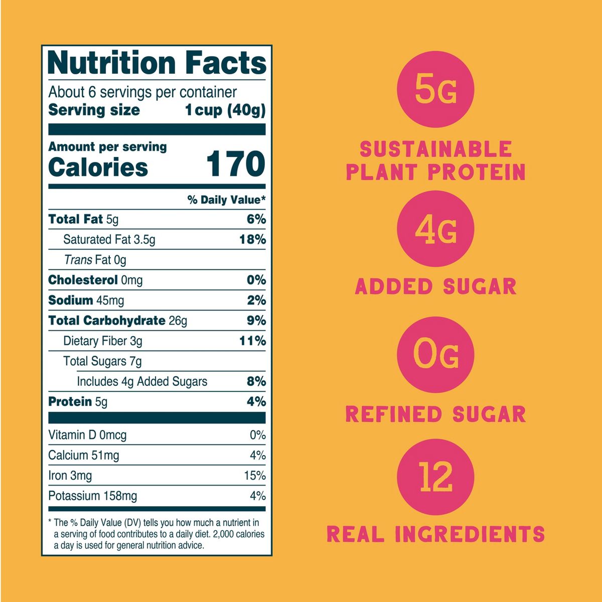 Seven Sundays Super Fruity Oat Protein Cereal - 8oz - thumbnail 3