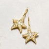 Ross-Simons Opal and 5-5.5mm Cultured Pearl Starfish Drop Earrings With 1.20 ct. t.w. White Topaz in 18kt Gold Over Sterling - 3 of 4
