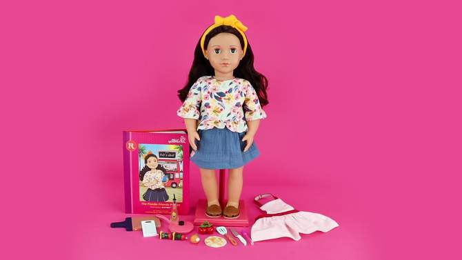 Our Generation Rayna Posable 18&#34; Food Truck Doll &#38; Storybook, 2 of 12, play video