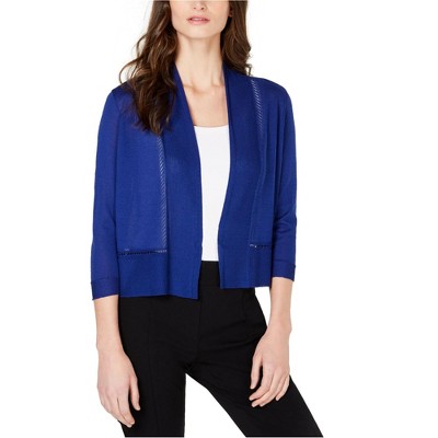 Anne Klein Womens Open-Front Cardigan Sweater