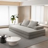 Dolonm 86.6" Boneless Compressed Sofa，Chenille 3-in-1 Convertible Bed/Chaise/Game Mat，No Assembly，for living room/bedroom - 3 of 4