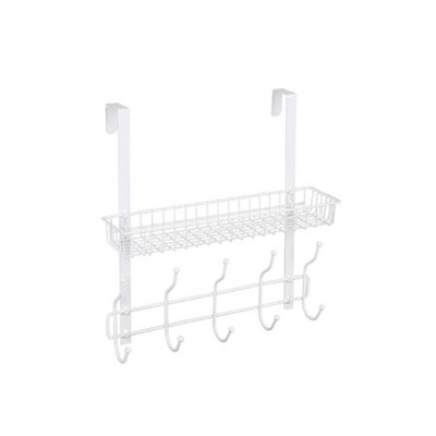 Nex 3 Tier Over The Door Bath Organizer With Mesh Basket Brown