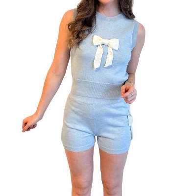 Women's Bows and Blues Shorts - lalavon