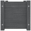 vidaXL Solid Pinewood Garden Planter - Outdoor Rectangular Flower Box, Gray, 23.6"x12.2"x12.2" - Weather-Resistant Plant Pot - 4 of 4