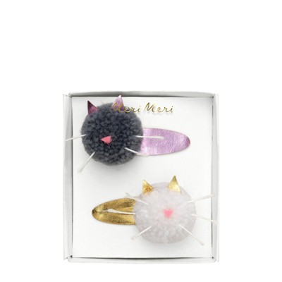 Meri Meri Cat Pompom Hair Clips