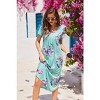 Ekouaer Long Nightgowns for Women House Dress Plus Size Sleepwear Pleated Full Length Loungwear - 2 of 3
