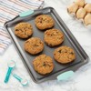 Juvale Set of 3 Nonstick Cookie Sheets for Baking, Bakeware Pans with Silicone Rubber Handles, 10x14 Inches - 2 of 4