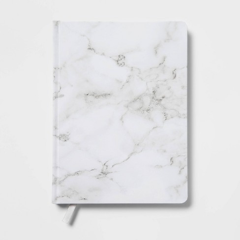 College Ruled Journal 7.75&quot;x5.5&quot; Marble - Threshold™: Hard Cover 