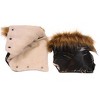 Cover Baby Adult Premium Handmuff Gloves With Beige Wool in Black - 2 of 4