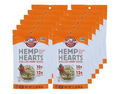 Manitoba Harvest Natural Hemp Hearts - Case Of 12/2.1 Oz : Target