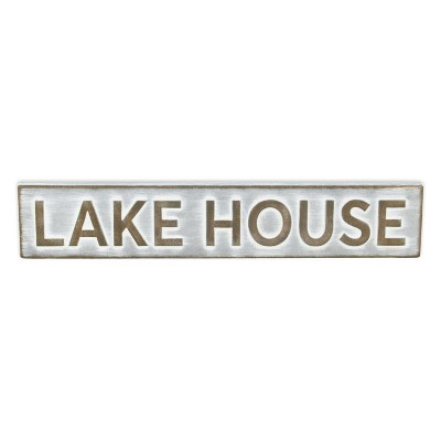 Cheung's Roven Horizontal Lake House Sign Galvanized