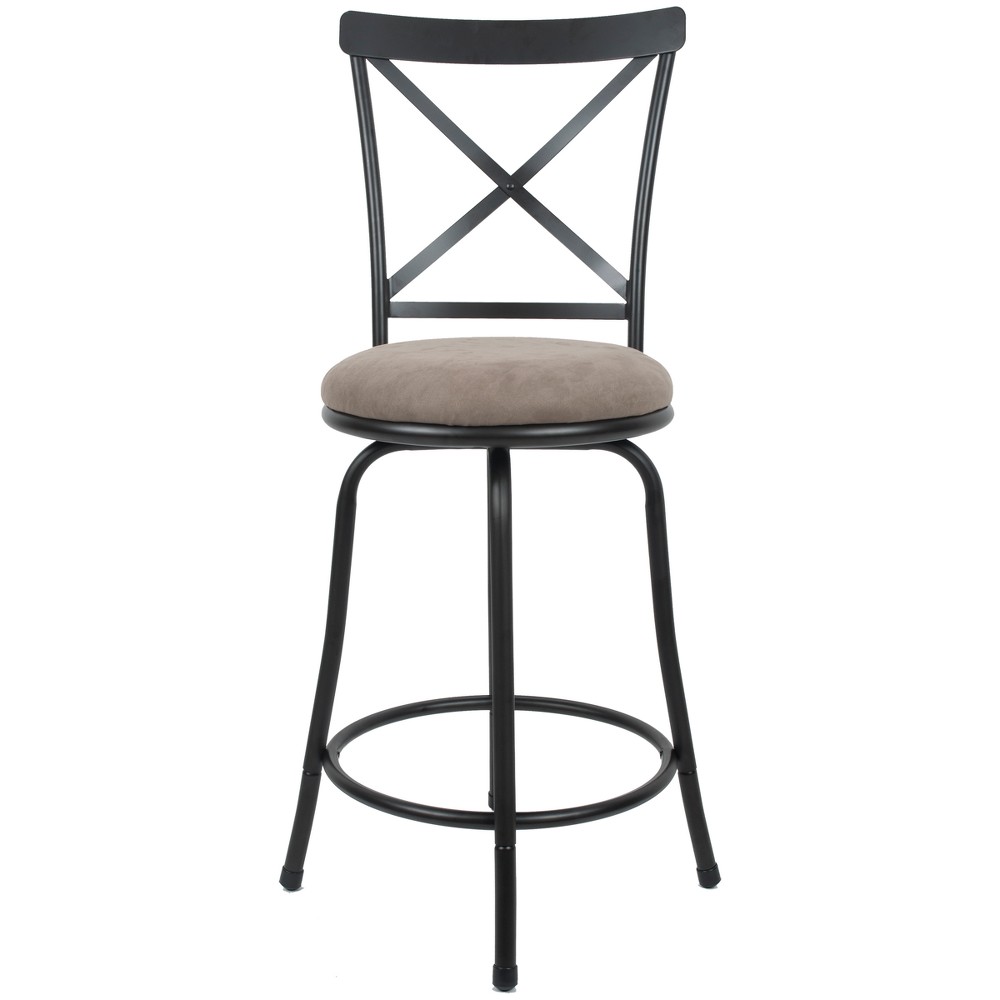 Karson Adjustable Height X Barstool Light Bronze - Cheyenne Products, Adult Unisex, Beige