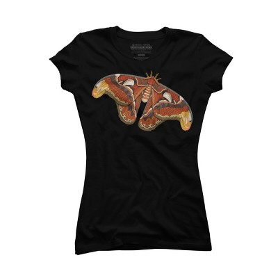 Junior's Design By Humans Atlas Moth By myartlovepassion T-Shirt