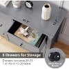 Garvee Modern 6 Chest of Drawer Dresser – Stylish Wood Organizer with Deep Drawers and Nickel Round Handles for Ample Storage in Bedroom - 2 of 4
