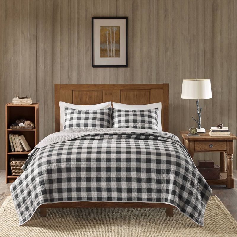 Woolrich 3pc Buffalo Check Oversized Quilt Mini Set, 3 of 8