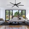 Airsurfer Windmill 72-in Color-Changing LED Matte Black with Black and Dark Brown Blades Ceiling Fan With Light - Remote Included ( 6 -Blade ) - 4 of 4