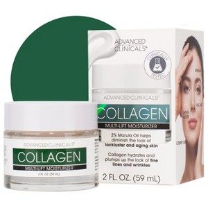 Advanced Clinicals Collagen Cream Facial Moisturizer Multi-Lift Plumping and Firming. 2 Fl Oz - 1 of 4