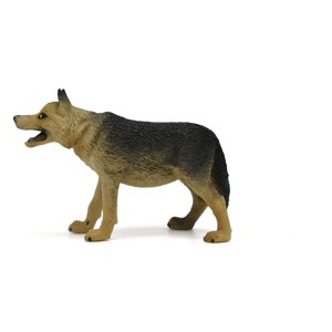Wolf, Canis lupus, Timber, Hand Painted, High Quality, Hard Rubber, Realistic, Very Nice Design, Model, Toy, Gift, 3 Inches.  CWG189 BB44 - 1 of 4