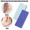 Unique Bargains Foot File Exfoliating Scrub Stone Double Sided Fine and Coarse Pumice Stone Foot Care 2 Pcs Purple - 2 of 4