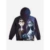 Corpse Bride The Couple Big Print Long Sleeve Adult Hooded Sweatshirt - 4 of 4