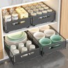 GustoWave Pull out Cabinet Organiser Fixed with Adhesive Nano Film, Heavy Duty Kitchen Storage Drawer, Sliding Mesh Cabinet Basket - 3 of 4
