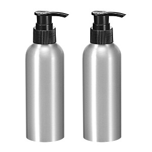 Unique Bargains Aluminum Rustproof Portable Refillable Bathroom Soap Dispensers 2 Pcs - 1 of 4