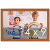 PosterPalooza | Photo Size Slim Profile Brown Frame - UV Acrylic, Foam Board Backing, Hanging Hardware - 2 of 4