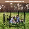 DOMETOUR Dog Playpen Indoor Outdoor, Metal Heavy Portable Foldable Dog Fence for Large Medium Small Dogs - 2 of 4