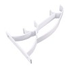 Unique Bargains 1-inch 25mm Dia Double Drapery Curtain Rod Wall Bracket White 2 Pcs - 2 of 3