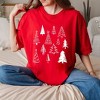 Simply Sage Market Women's Christmas Tree Botanical Short Sleeve Garment Dyed Tee - 2 of 4