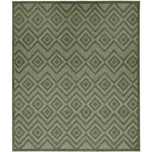 Nourison Versatile Solid Diamond Indoor Outdoor Flatweave Area Rug - 1 of 4
