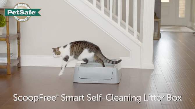 PetSafe ScoopFree Phone App Connected Smart Self-Cleaning Cat Litter Box - Beige, 2 of 15, play video