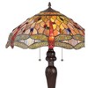 Chloe Lighting Anisoptera Purity Tiffany-style 3 Light Dragonfly Table Lamp 18" Shade - 4 of 4