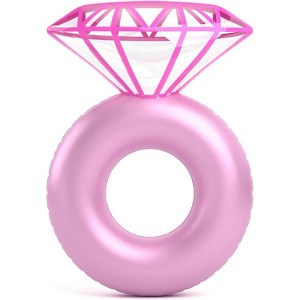 Jasonwell Inflatable Diamond Ring Pool Float - Pink Engagement Ring ...