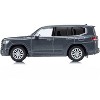 Toyota Land Cruiser ZX RHD (Right Hand Drive) Gray Metallic with Mini Book No.14 1/64 Diecast Model Car by Kyosho - 2 of 4
