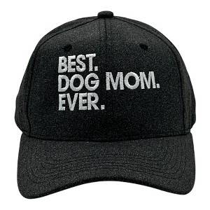 Best Dog Mom Ever Hat Funny Mothers Day Pet Puppy Animal Lover Cap - Crazy Dog - 1 of 4