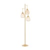 Aukfa 66.1" Modern Tree Floor Lamp with 3 Adjustable Cage Lampshades – Elegant Lighting for Bedroom, Living Room & Office - 2 of 4