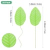 Unique Bargains Artificial Silk Wire Single Flower Leaves for DIY - 3 of 4