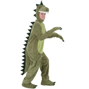 HalloweenCostumes.com Fun Costumes Adult T-Rex Green Costume - 1 of 2